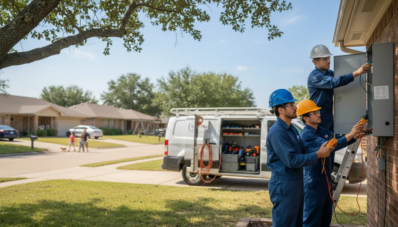 Certified electrician providing emergency electrical services in Hermitage, AR